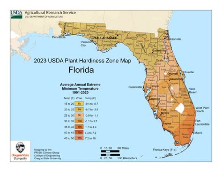 How many organic farms are in Florida?