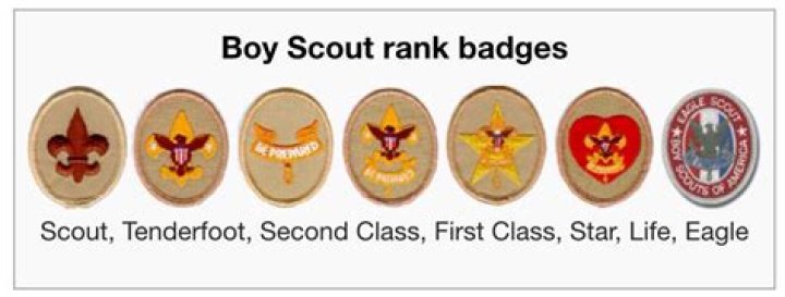 How many ranks are in Boy Scouts?