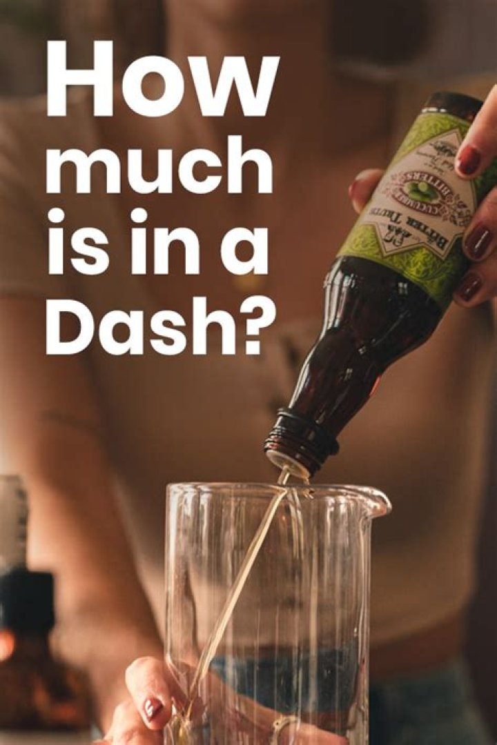 How much bitters is a dash?