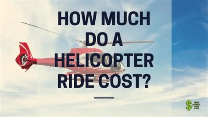How much does a helicopter ride cost UK?