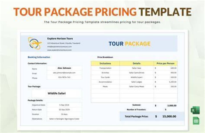 How much does a world tour package cost?