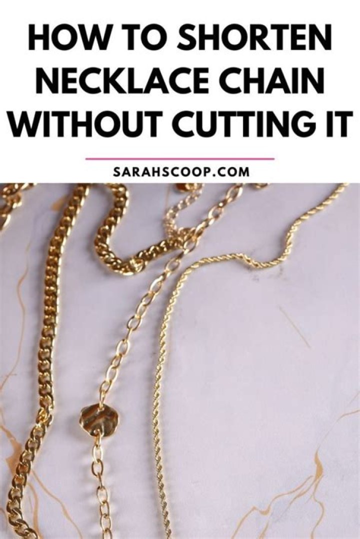 How much does it cost to shorten a gold chain?