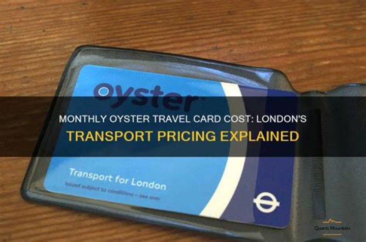 How much is a monthly Oyster card Zones 1 3?