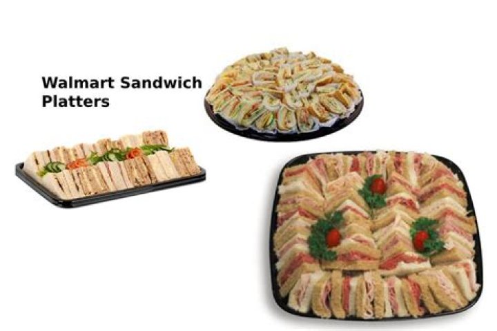 How much is a tray of sandwiches at Walmart?