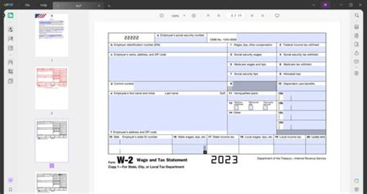 How should an employee fill out a W-2?
