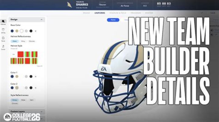 How to create a team builder in NCAA Football 14?