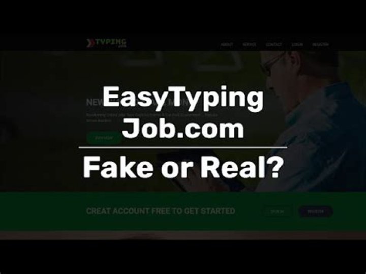 Is easy typing job is real or fake?