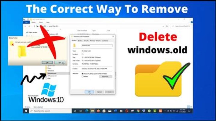 Is it safe to delete Windows old file?