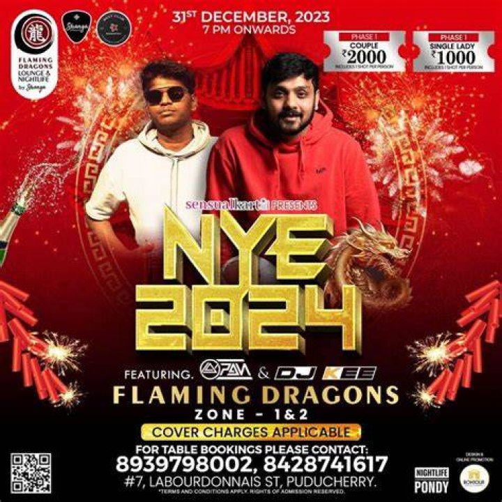 Is New Year party allowed in Pondicherry?