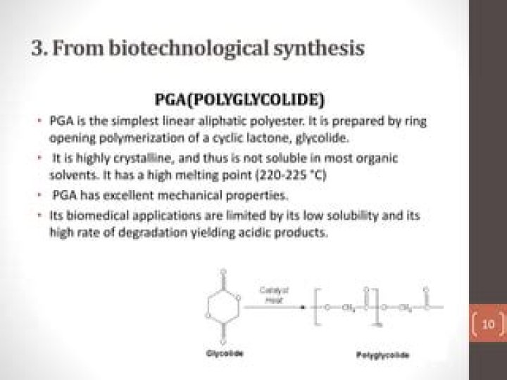 Is Polyglycolide a polyester?