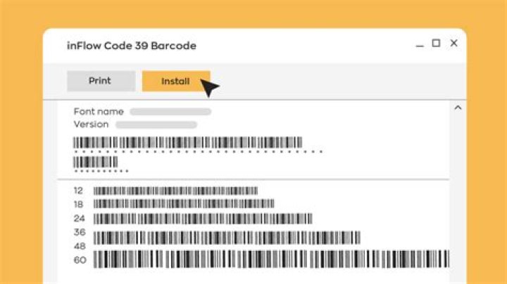 Is there a bar code font?