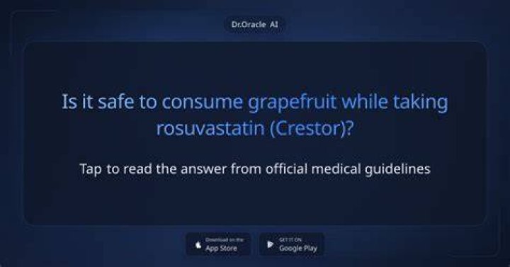 Should grapefruit be avoided with Crestor?