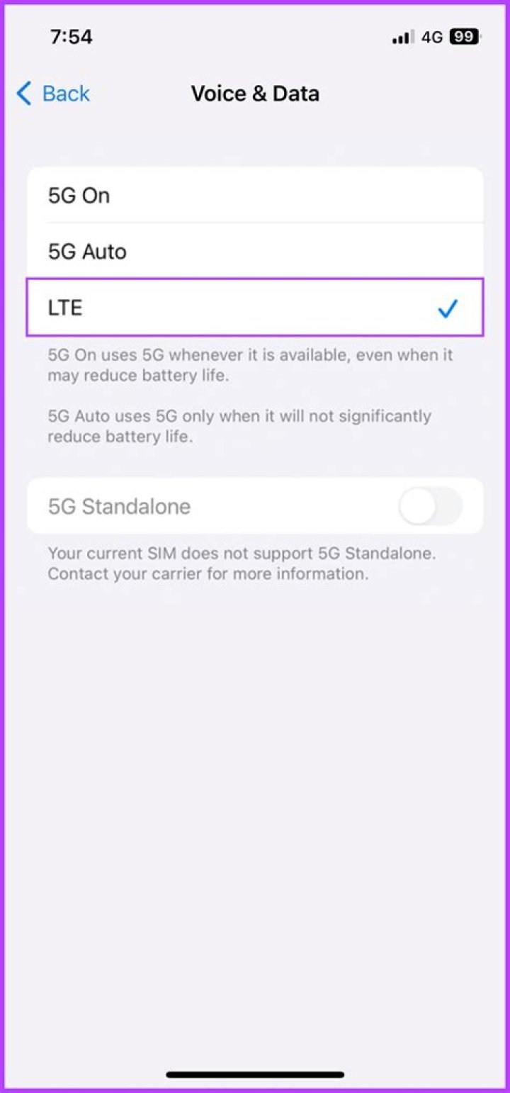 Should LTE be on or off on iPhone?