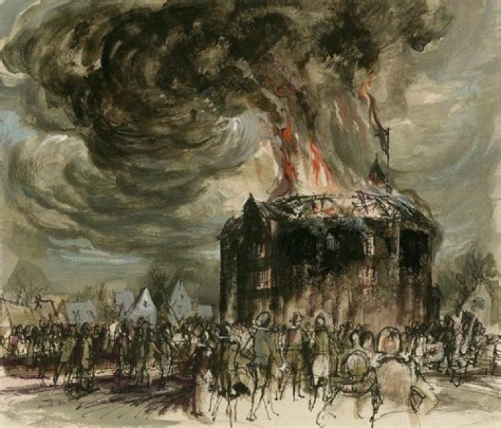 Was the Globe Theatre burned in the Great Fire of London?
