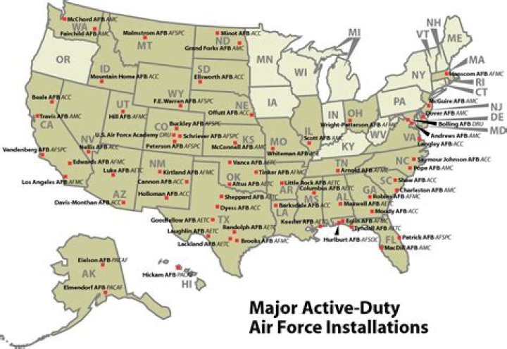 What Air Force bases are in Pennsylvania?