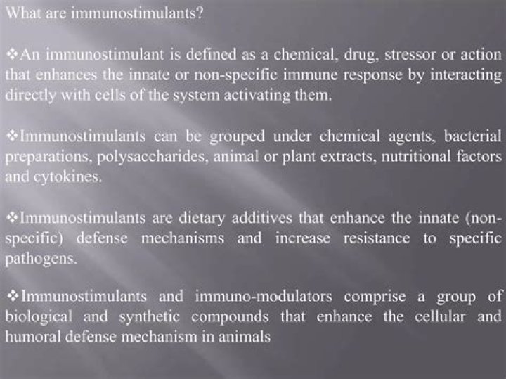 What are examples of immunostimulants?