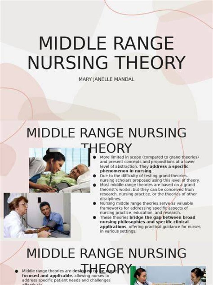 What are examples of middle range nursing theories?