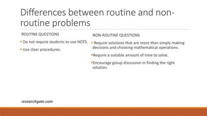 What are non-routine questions?