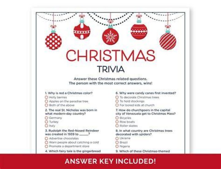 What are some good trivia questions for Christmas?