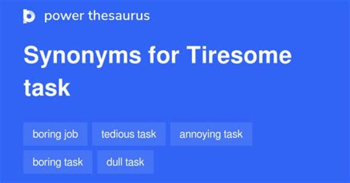 What are synonyms for tiresome?
