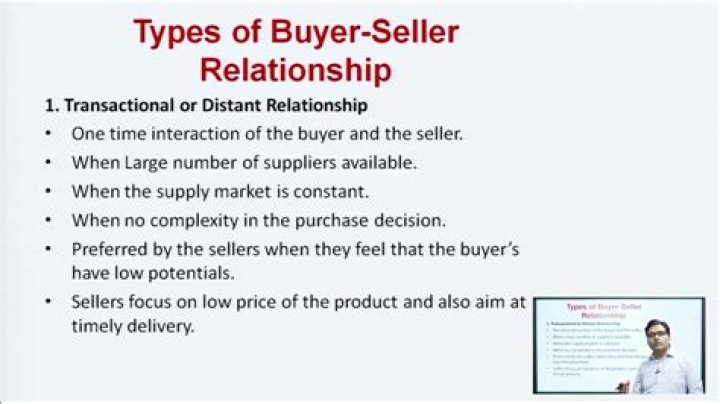 What are the 3 levels of buyer/seller relationships?