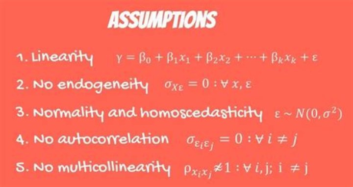 What are the 5 OLS assumptions?