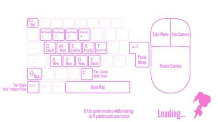 What are the controls to Yandere Simulator?