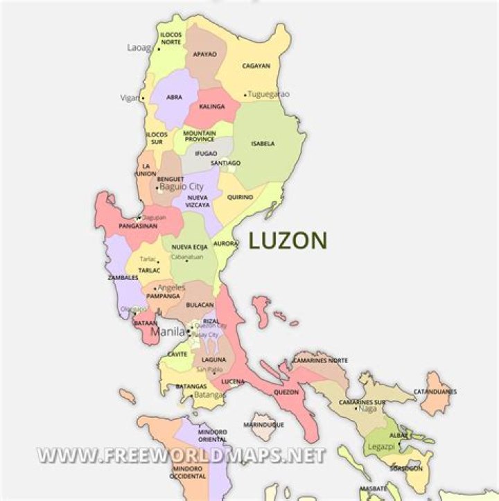 What are the provinces in Luzon 1?