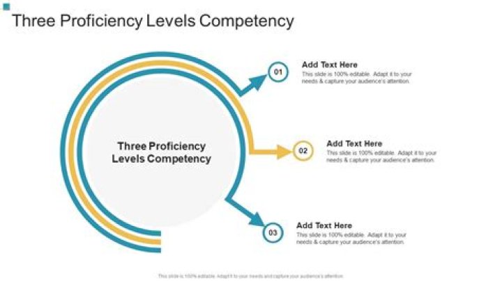 What are the three proficiency levels of a competency?