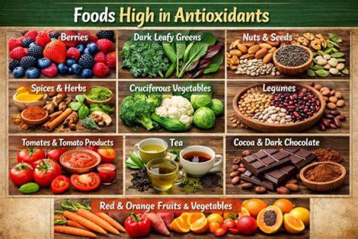 What are the top 5 antioxidant foods?