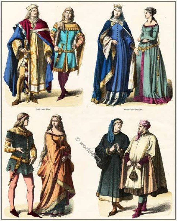 What clothes did they wear in the 14th century?