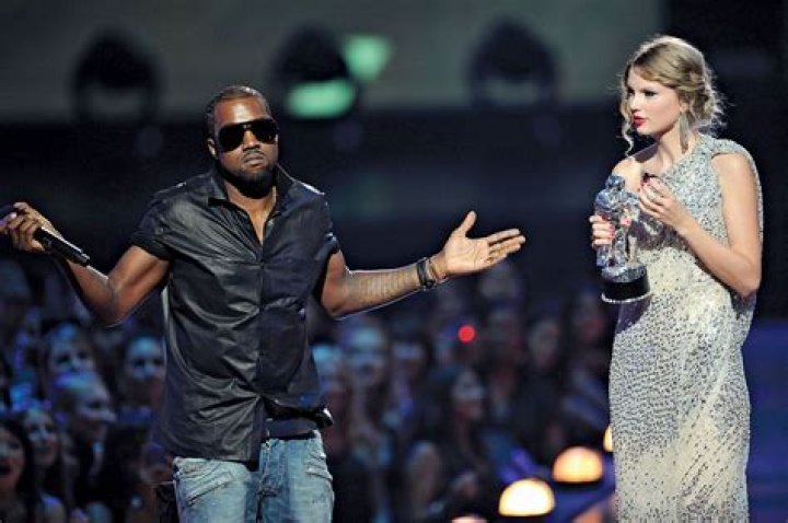 What did Kanye West do to Taylor Swift on stage?