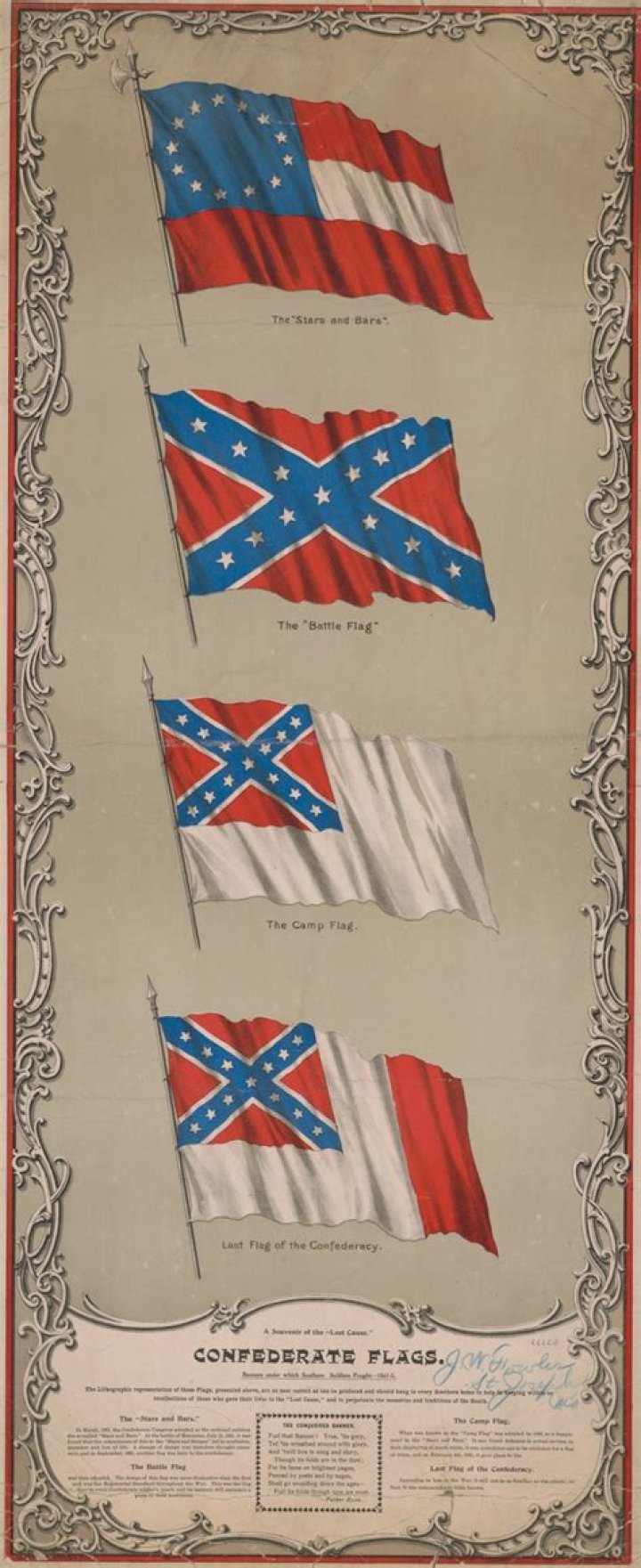What did the Confederate flag look like in 1861?