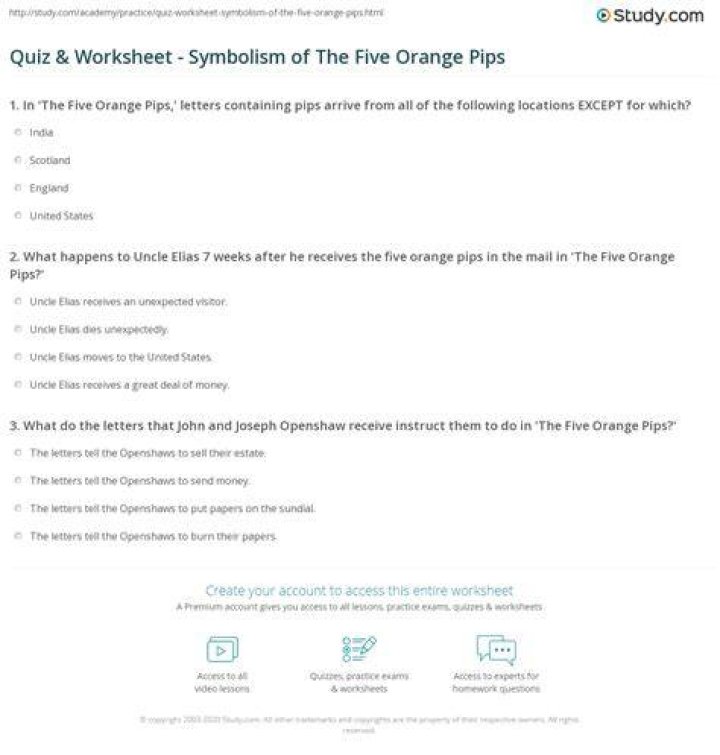 What do the Five Orange Pips symbolize?