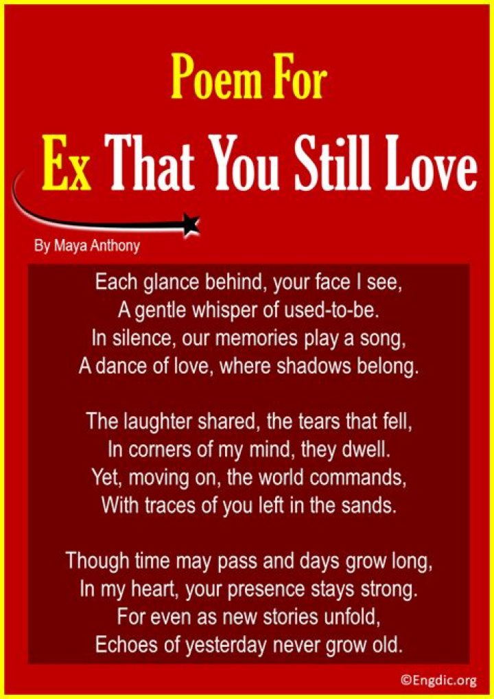 What do you say to your ex-girlfriend you still love?