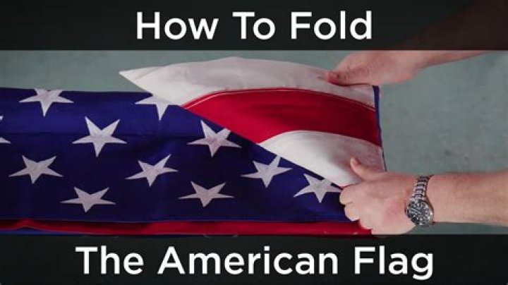 What does a folded US flag mean?