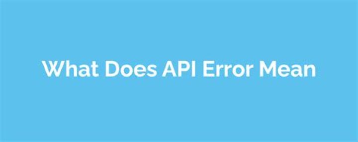 What does FB API error mean?