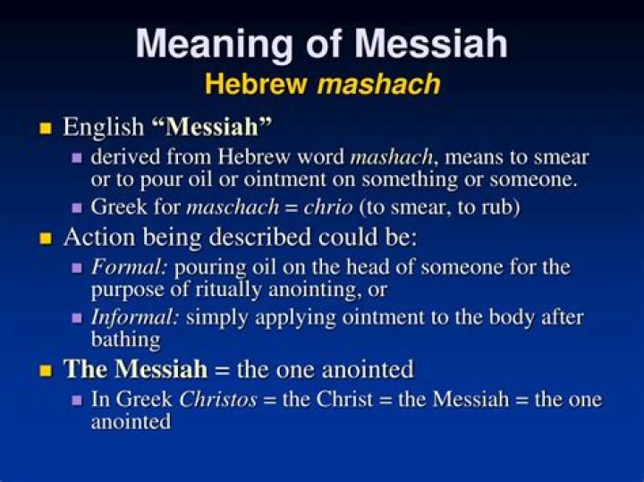What does messianic mean in the Bible?