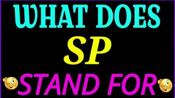 What does SP mean in investing?