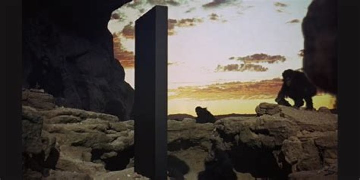 What does the monolith symbolize in 2001?