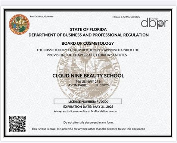What is a Florida DBPR license?