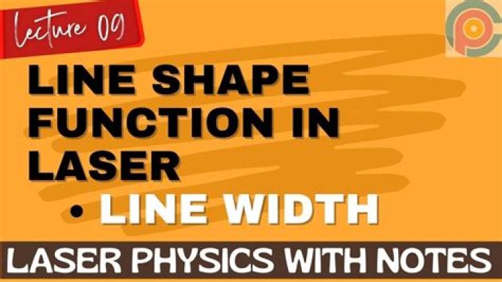 What is a line shape function?