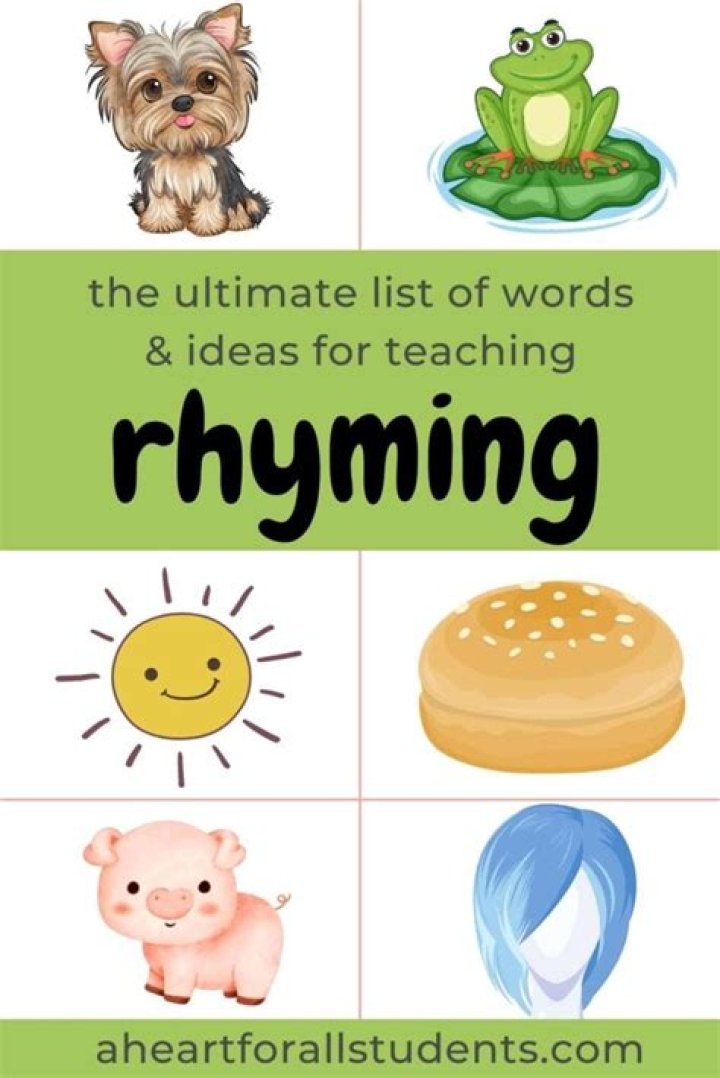 What is a rhyming word for kindergarten?