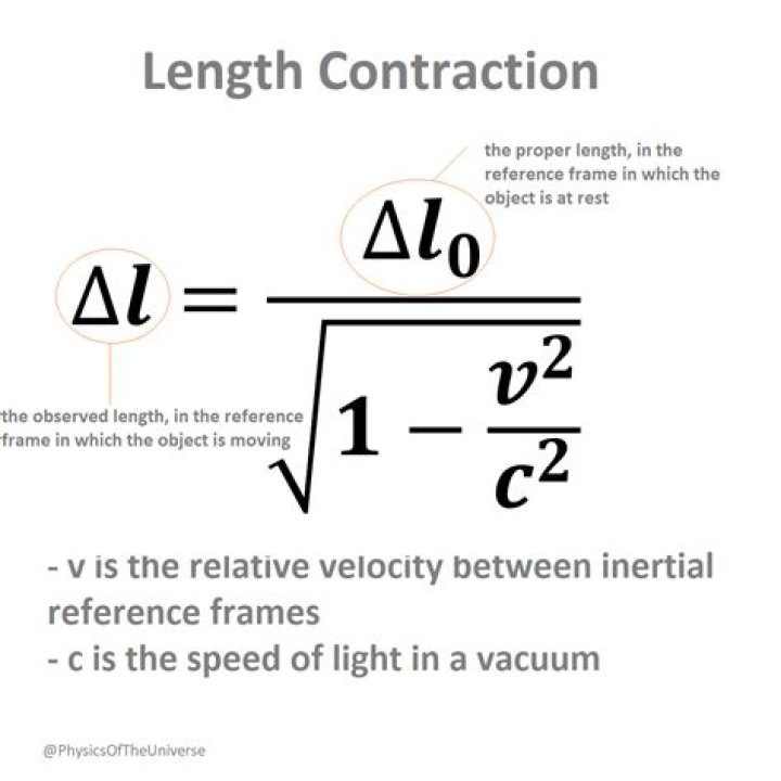 What is an example of length contraction?