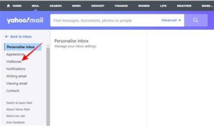 What is base name in Yahoo Mail?