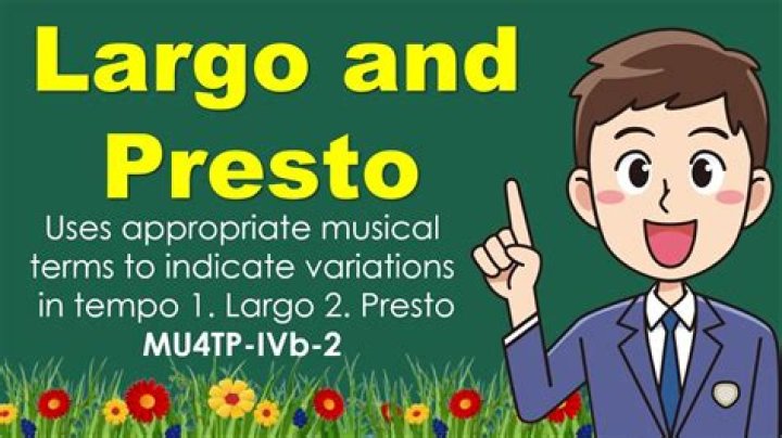 What is between Largo and Presto?
