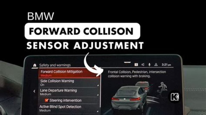 What is BMW frontal collision warning?