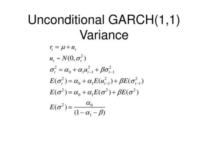 What is GARCH variance?