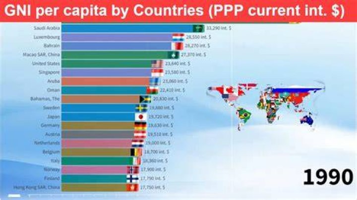 What is GNI PPP per capita?