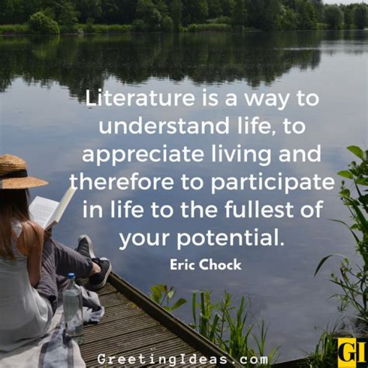 What is good literature quotes?